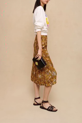 Jupe - Camel et écru