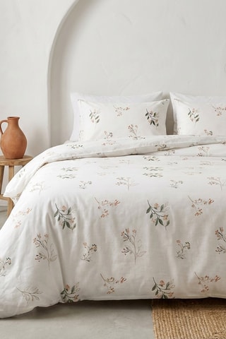 Parure de couette en coton Florisa - 57 fils/cm² - Multicolore