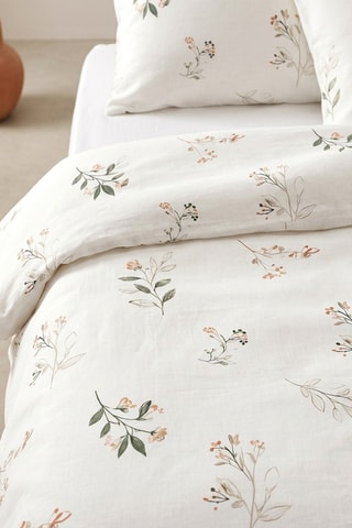 Parure de couette en coton Florisa - 57 fils/cm² - Multicolore