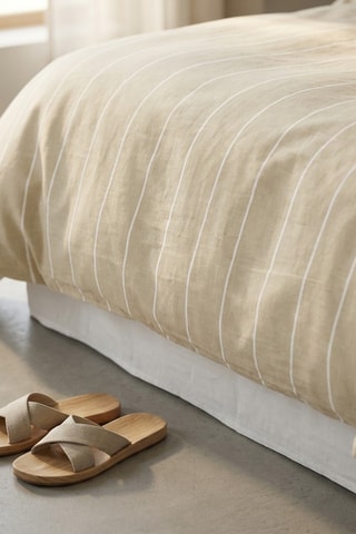 Parure de couette en coton Nairi - 57 fils/cm² - Taupe