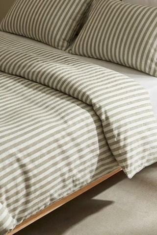 Housse de couette en coton Nuvia - 57 fils/cm² - Vert