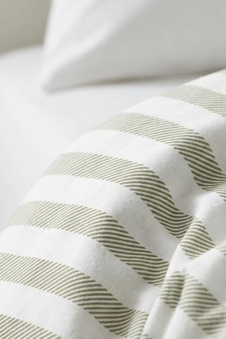Housse de couette en coton Nuvia - 57 fils/cm² - Vert