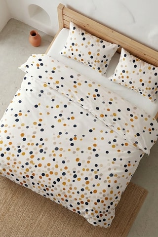 Parure de couette en coton Olivia - 57 fils/cm² - Terracota