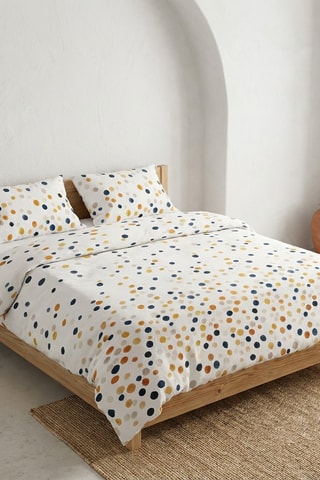 Parure de couette en coton Olivia - 57 fils/cm² - Terracota