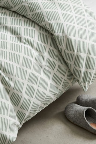 Parure de couette en coton Darena - 57 fils/cm² - Bleu