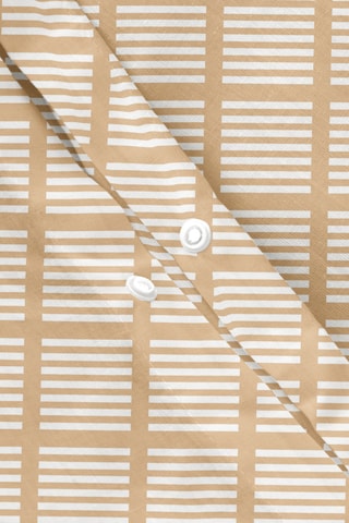 Parure de couette en coton Darena - 57 fils/cm² - Beige