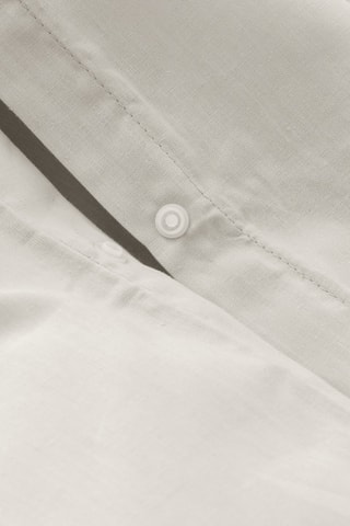 Parure de couette en coton - 57 fils/cm² - Gris clair