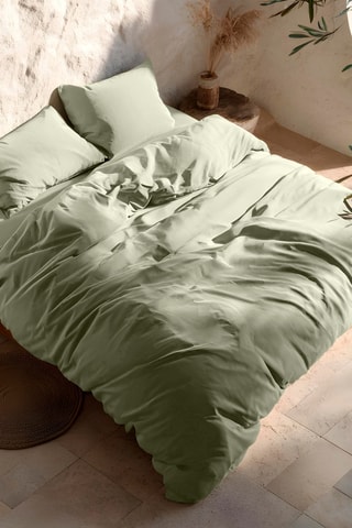 Housse de couette en coton - 57 fils/cm² - Vert