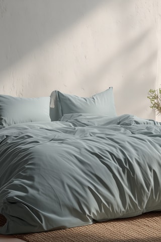 Housse de couette en coton - 57 fils/cm² - Bleu