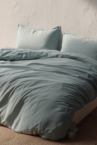 Housse de couette en coton - 57 fils/cm² - Bleu