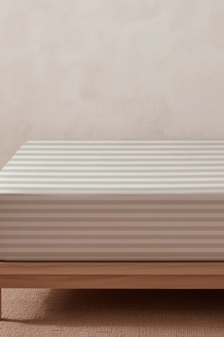 Parure de draps en coton Nuvia - 57 fils/cm² - Bleu