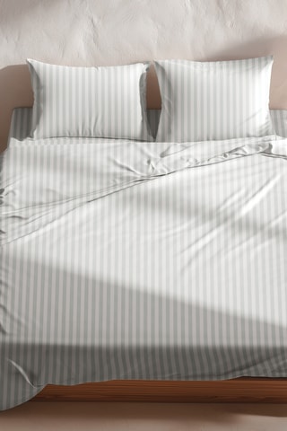 Parure de draps en coton Nuvia - 57 fils/cm² - Bleu