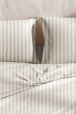 Parure de draps en coton Nuvia - 57 fils/cm² - Beige