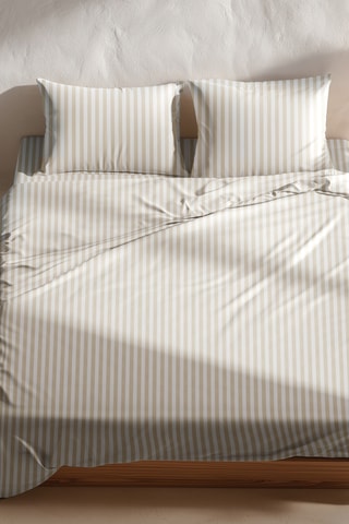 Parure de draps en coton Nuvia - 57 fils/cm² - Beige