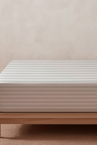 Parure de draps en coton Nuvia - 57 fils/cm² - Beige