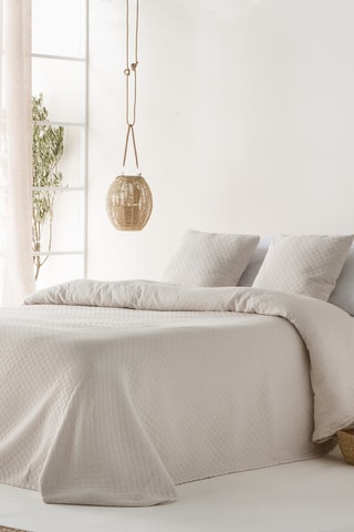 Couvre-lit Africa - Ecru - 180 x 270 cm