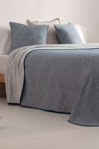Couvre-lit Marea - Bleu - 180 x 270 cm