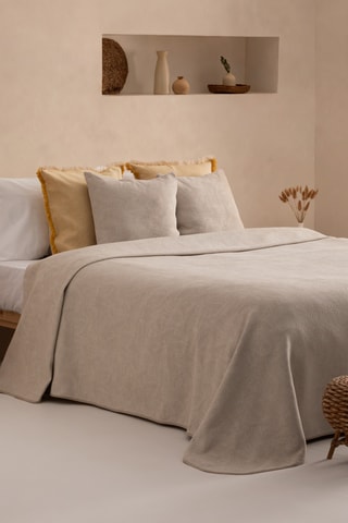 Couvre-lit Lindi - Beige - 180 x 270 cm