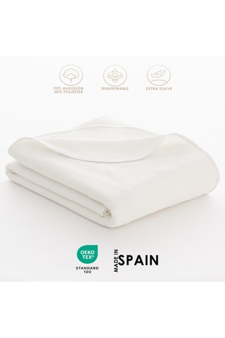 Couvre-lit Lindi - Blanc - 180 x 270 cm