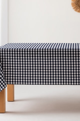 Nappe anti tâches Vichy - Bleu marine