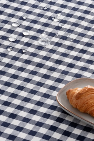 Nappe anti tâches Vichy - Bleu marine