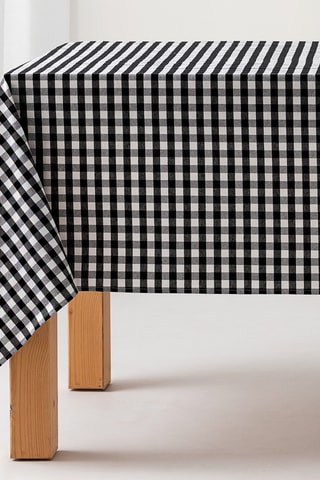 Nappe anti tâches Vichy - Noir