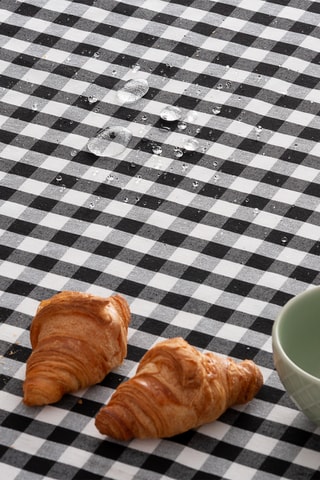 Nappe anti tâches Vichy - Noir