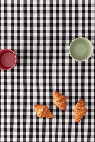 Nappe anti tâches Vichy - Noir