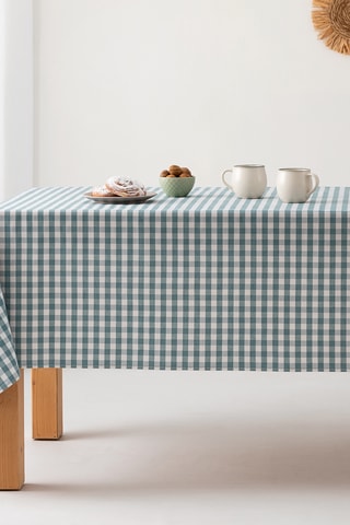 Nappe anti tâches Vichy - Bleu