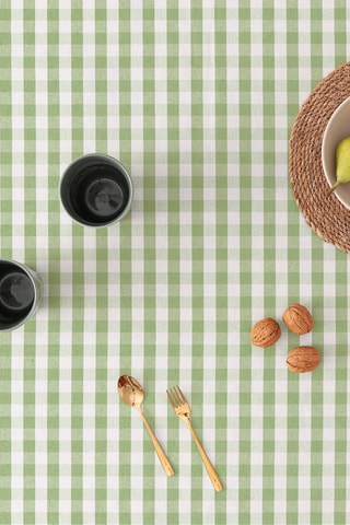 Nappe anti tâches Vichy - Vert