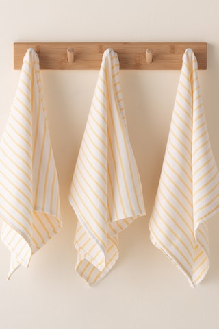 3 torchons Salina - Jaune