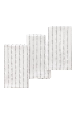 3 torchons Salina - Gris clair