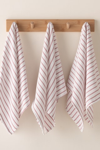 3 torchons Salina - Mauve