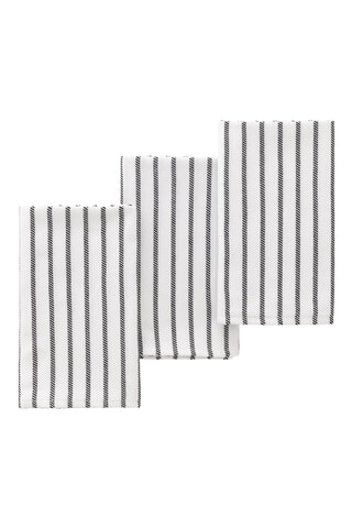 3 torchons Salina - Marron