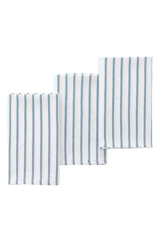 3 torchons Salina - Turquoise