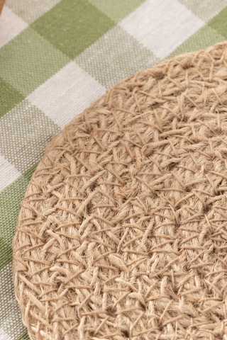 2 dessous de verre Araya - Beige - 10 x 10 cm