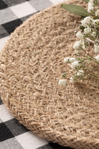 6 sets de table Araya - Beige - 15 x 15 cm