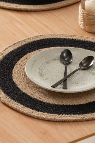 2 sets de table Yulaya - Beige - 38 x 38 cm