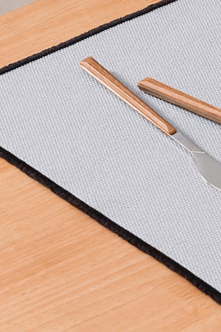 4 sets de table Sabler - Gris clair - 35 x 50 cm