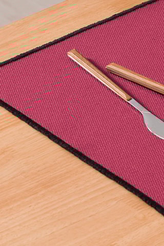 4 sets de table Sabler - Grenat - 35 x 50 cm