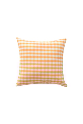 2 housses de coussin Vichy - Jaune - 45 x 45 cm