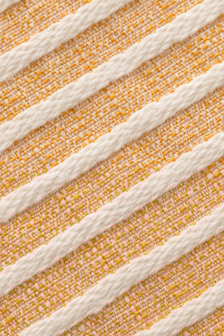 2 housses de coussin Bana - Jaune - 45 x 45 cm