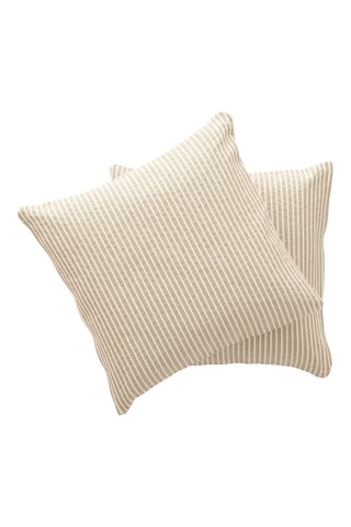 2 housses de coussin Bana - Vert - 45 x 45 cm