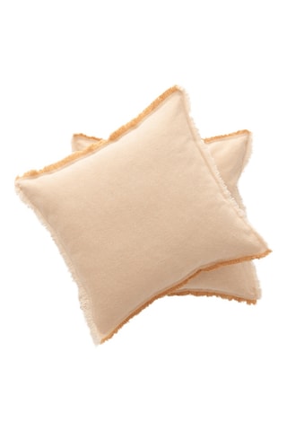 2 housses de coussin Tibu - Beige - 45 x 45 cm