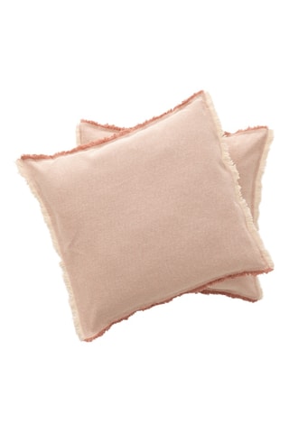 2 housses de coussin Tibu - Mauve - 45 x 45 cm