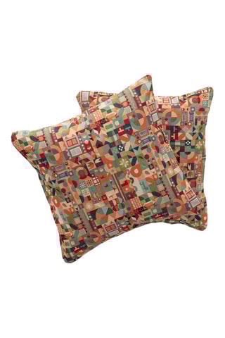 2 housses de coussin Miri - Multicolore - 45 x 45 cm
