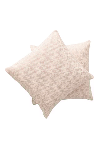 2 housses de coussin Triova - Jaune - 45 x 45 cm