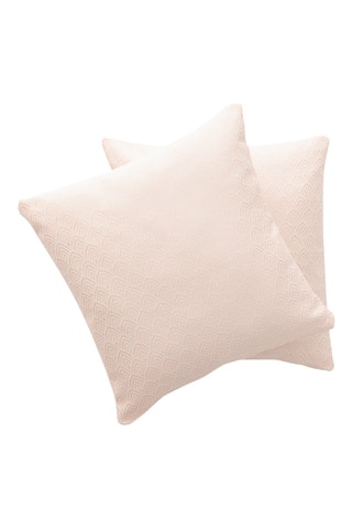2 housses de coussin Triova - Rose - 45 x 45 cm