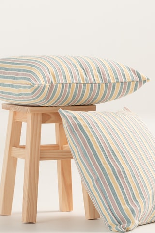 2 housses de coussin Zumi - Multicolore - 45 x 45 cm