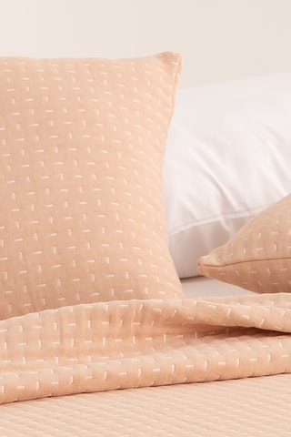 2 housses de coussin Bora - Beige - 45 x 45 cm